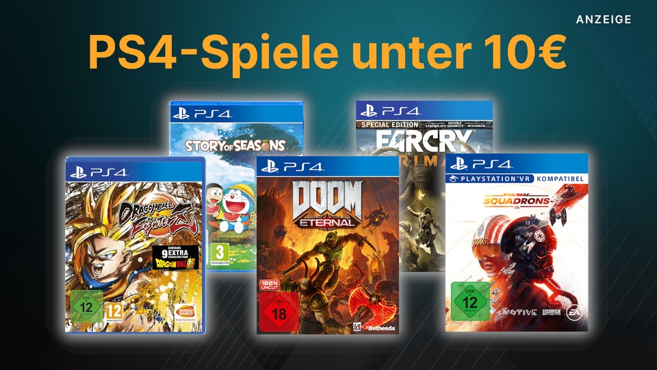 Bei MediaMarkt findet ihr gerade einige gute PS4-Spiele für unter 10€.