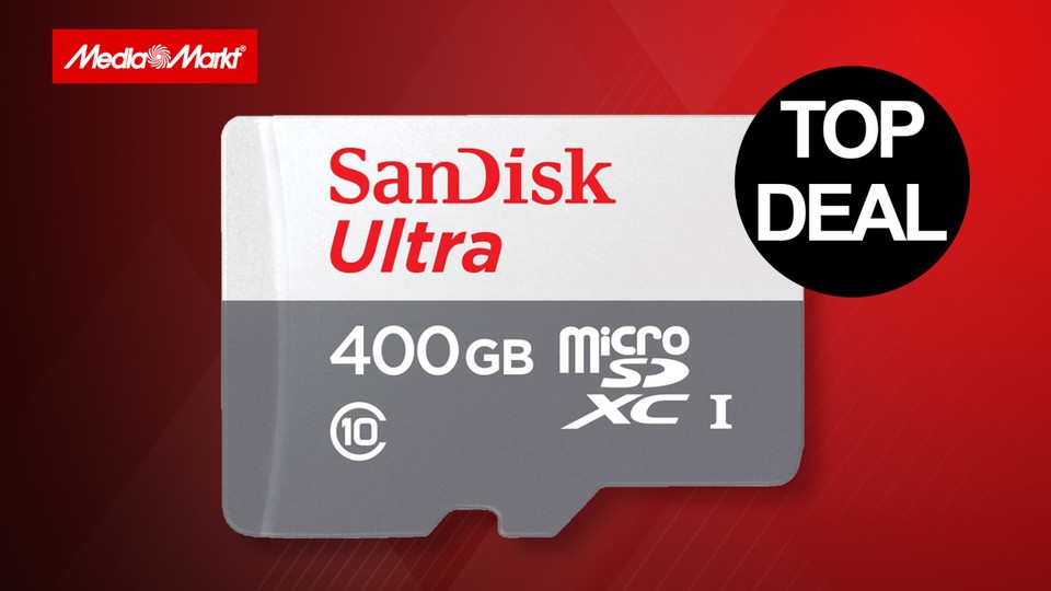 Die gut für Nintendo Switch geeignete Speicherkarte SanDisk Ultra gibt es bei MediaMarkt gerade in der Größe 400 GB im Angebot.