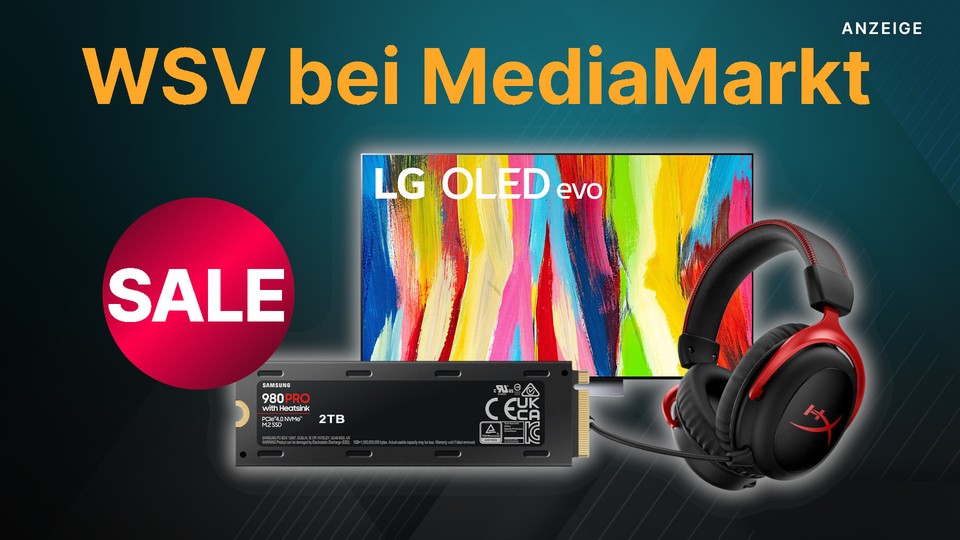 MediaMarkt und Saturn haben gerade ihren großen WSV gestartet, in dem es unter anderem PS5-SSDs, OLED-TVs und Gaming-Headsets im Angebot gibt.