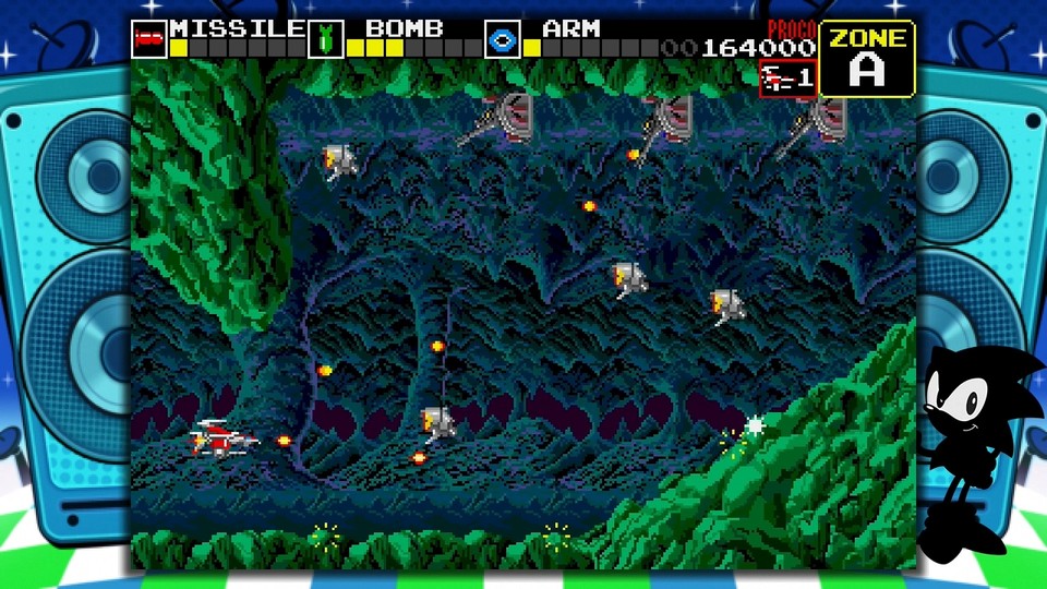 Die Umsetzung des Arcade-Shooters Darius wurde extra fürs Mega Drive Mini programmiert.