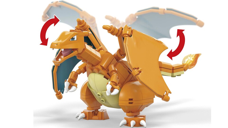 Ich liebe einfach die beweglichen Flügel, die Glurak noch cooler machen!