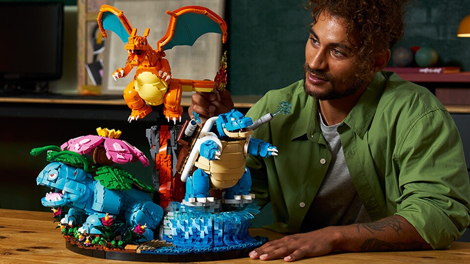Bisaflor, Glurak und Turtok als riesiges Lego-Pokémon-Set – ein Must-have für Fans!