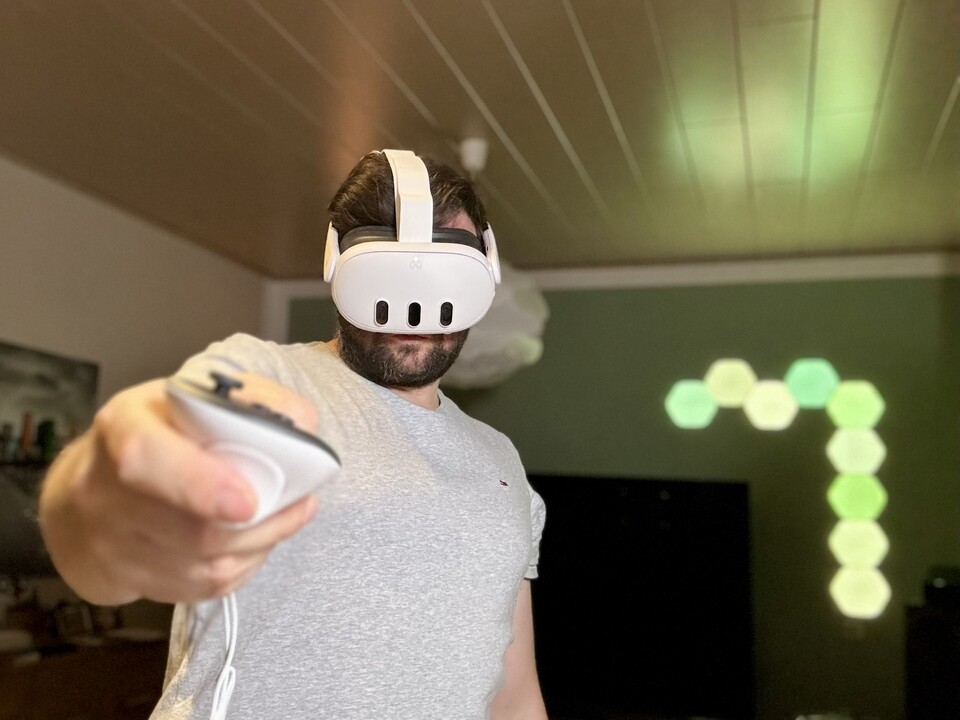 Die Meta Quest 3 ist eine tolle VR-Brille mit völliger Bewegungsfreiheit.