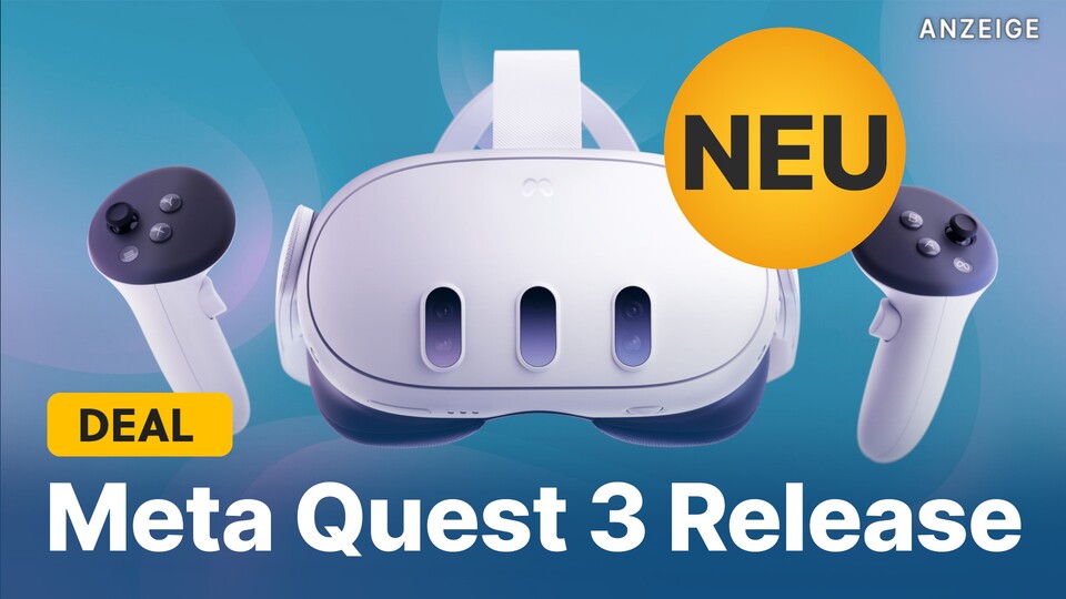 Die Meta Quest 3 ist inzwischen erschienen, die Version mit mehr Speicherplatz ist allerdings auch schon größtenteils ausverkauft.