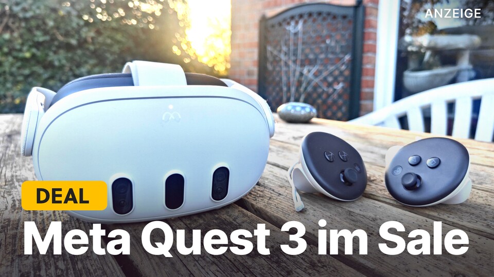 Mit der Meta Quest 3 könnt ihr euch jetzt ein hervorragendes VR-Headset zum Schnäppchenpreis sichern.