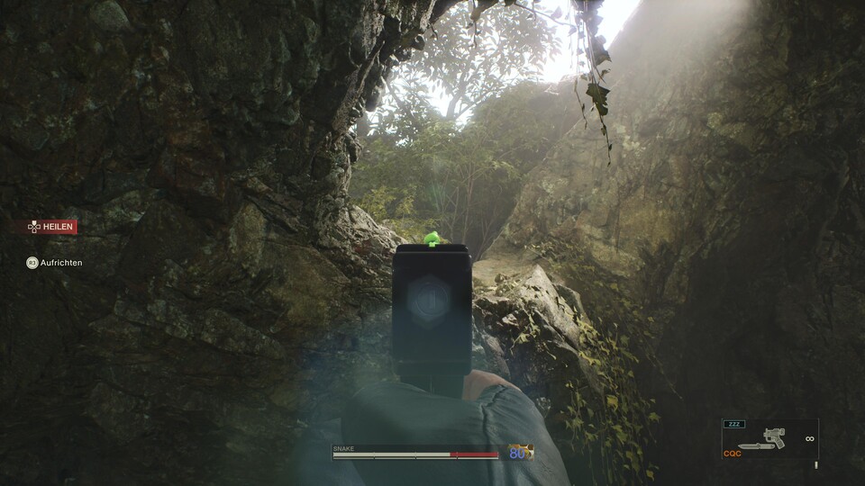 Während oder nach dem Kampf gegen The Pain sitzt der Kerotan oben auf den Felsen.