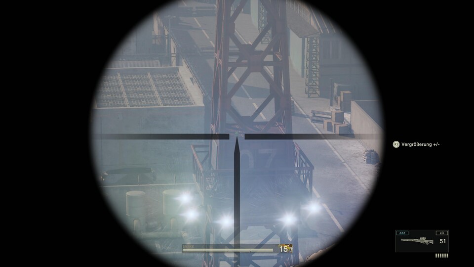 Nutzt direkt nach der Cutscene die Sniper, um den Kerotan auf dem Turm mit der 07 zu finden.