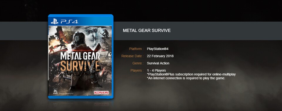 Metal Gear Survive Produktbeschreibung