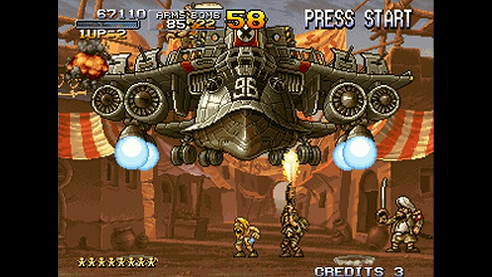 Fans frohlocken: SNK schaltet mit Metal Slug 1&2 neue Spiele für den NeoGeo Arcade Stick Pro frei.