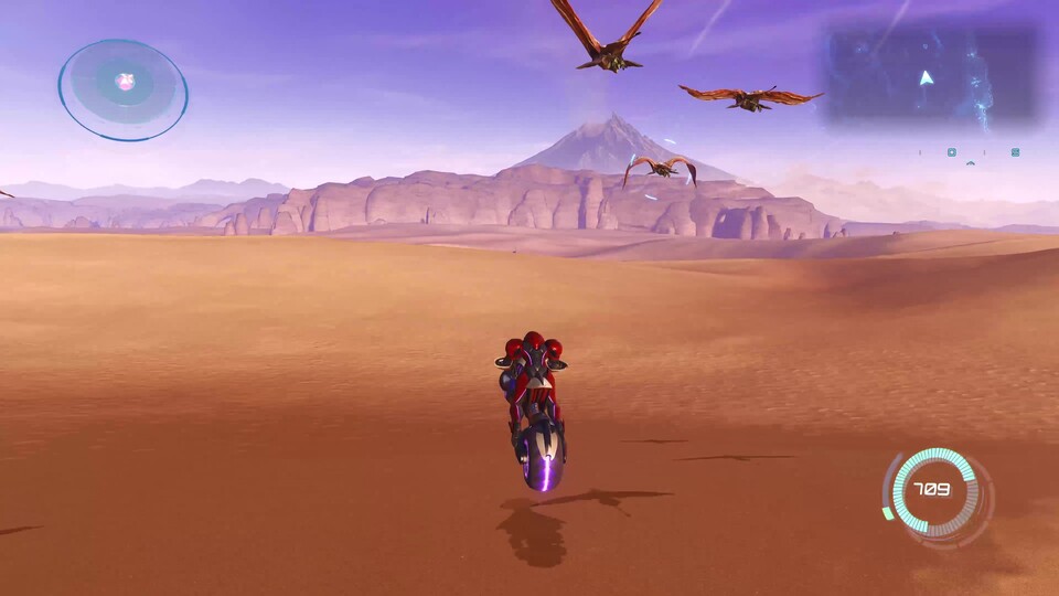 Ab und an tauchen mal Gegner auf, davon ab könnten die Fahrten durch die Wüste langweiliger kaum sein.