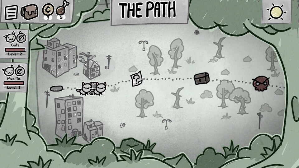 Auf den Karten bahnt ihr euch den Weg zum Boss, sammelt unterwegs Items auf und nehmt an Events teil.