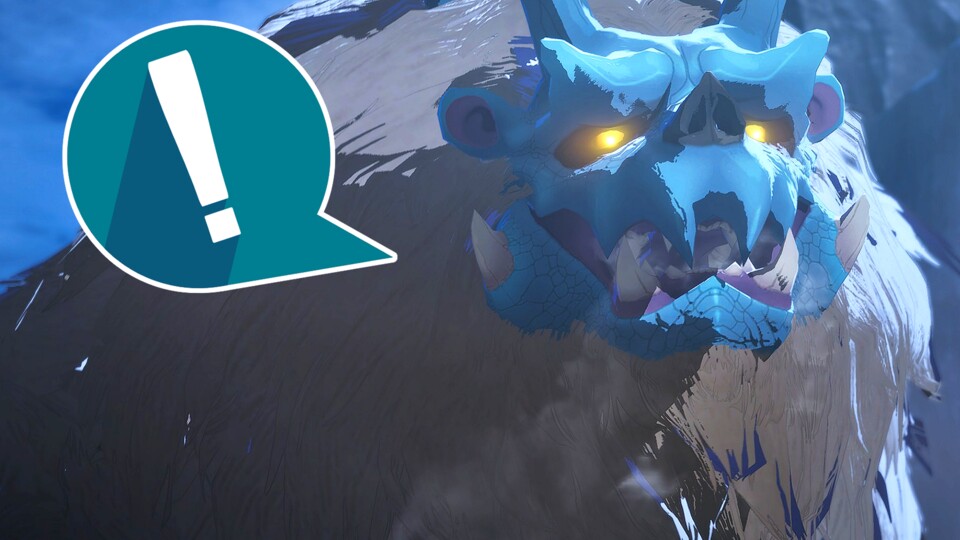 Der Dämon-artige Goss Harag schwingt auch in MH Stories 3 seine eisigen Schwerter. (© Capcom)