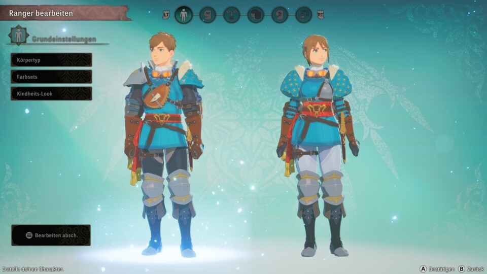 Wir haben die Wahl zwischen zwei Körpertypen. (© Capcom)