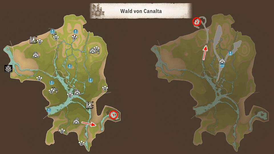 In Canalta sind zwei bedrohte Monsterarten zu finden. (© Capcom)