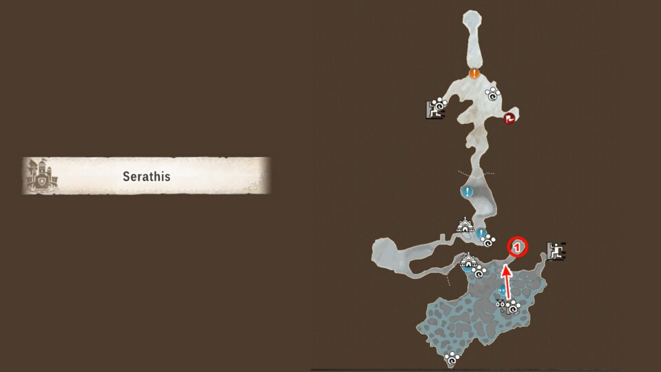 In Serathis gibt es nur eine bedrohte Monsterart zu finden. (© Capcom)