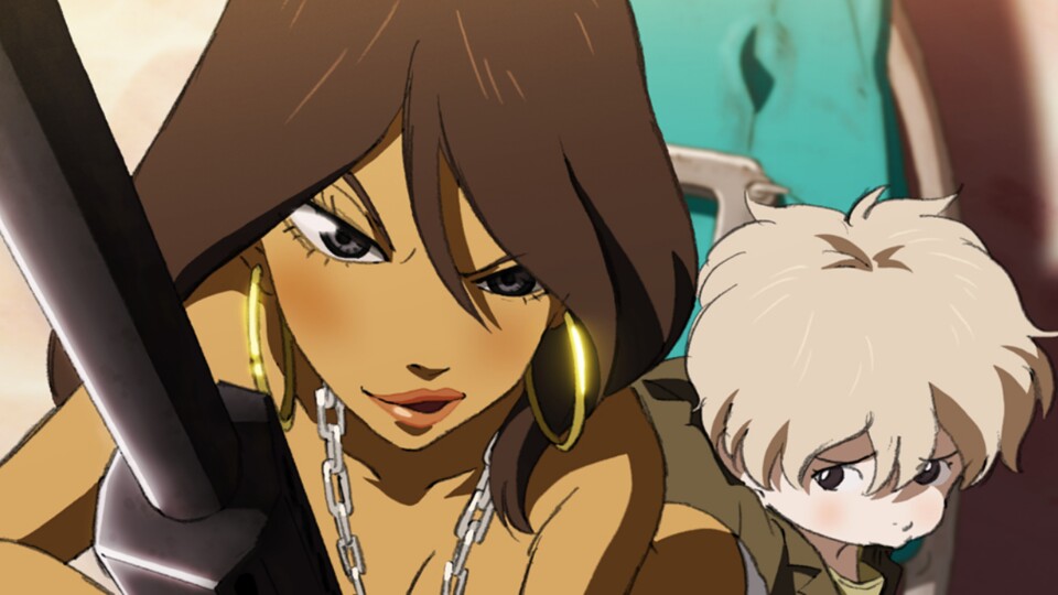 Die beiden Hauptfiguren Michiko (links) und Hatchin (rechts). (Bild: ©Crunchyroll)