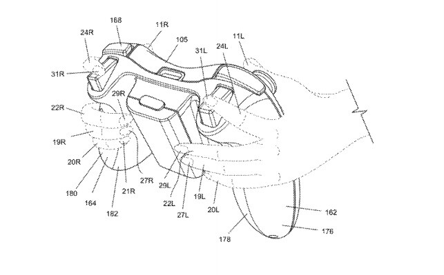 Ein Bild aus dem Controller-Patent von Microsoft.