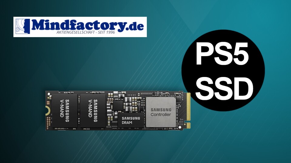 Bei Mindfactroy bekommt ihr gerade die SSD Samsung PM9A1, die der Samsung 980 Pro sehr ähnlich ist, günstig im Angebot.