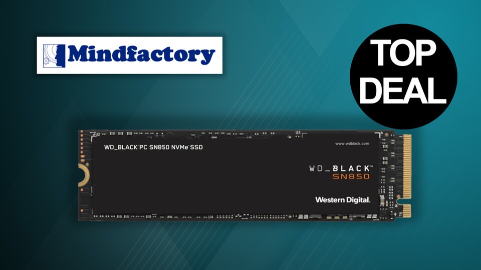 In den Mindstars bei Mindfactory gibt es heute die PS5-Kompatible SSD WD Black SN850 günstig im Angebot.