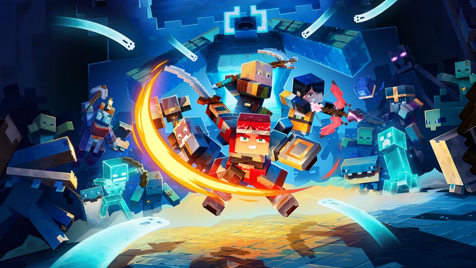 In Minecraft Dungeons 2 schnetzelt ihr erneut massenhaft Monster.