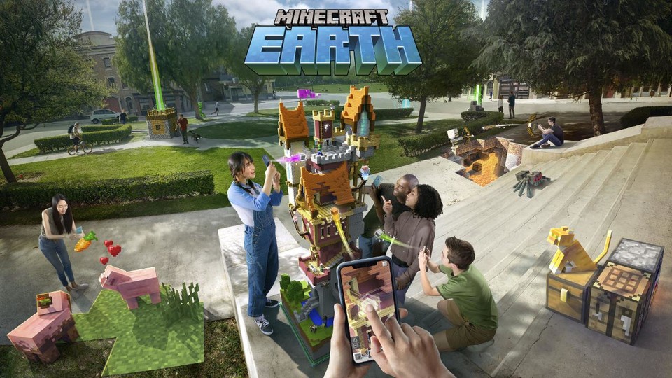 Minecraft Earth sieht nach sehr viel Spaß mit Freunden aus.