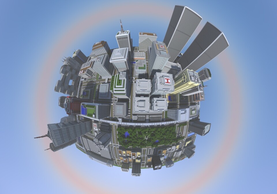 Erst nach eineinhalb Jahren habe der Minecraft-Spieler FoxGaming sein Großprojekt »Titan City« fertig stellen können, das von New York inspiriert ist.