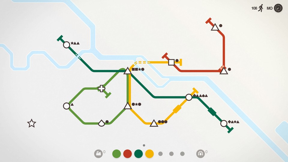 Wie wär's mit einer Runde Mini Metro während einer U-Bahn-Fahrt?