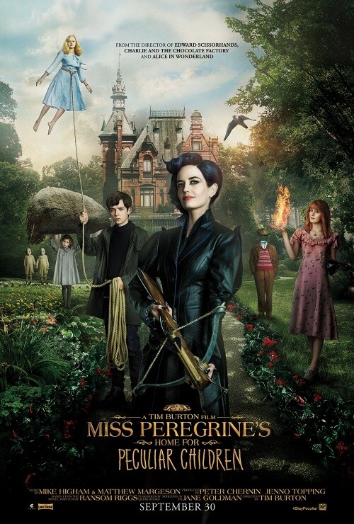Das offizielle US-Poster zu Tim Burtons Miss Peregrines Home for Peculiar Children.