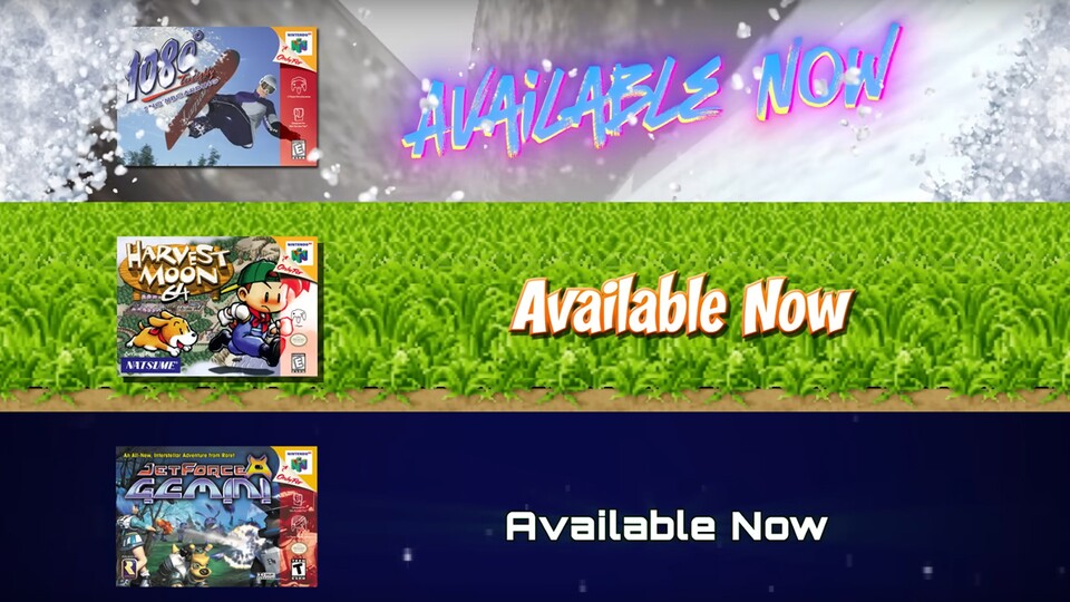 Mit Nintendo Switch Online und Erweiterungspass gibt es jetzt drei neuen N64-Spiele