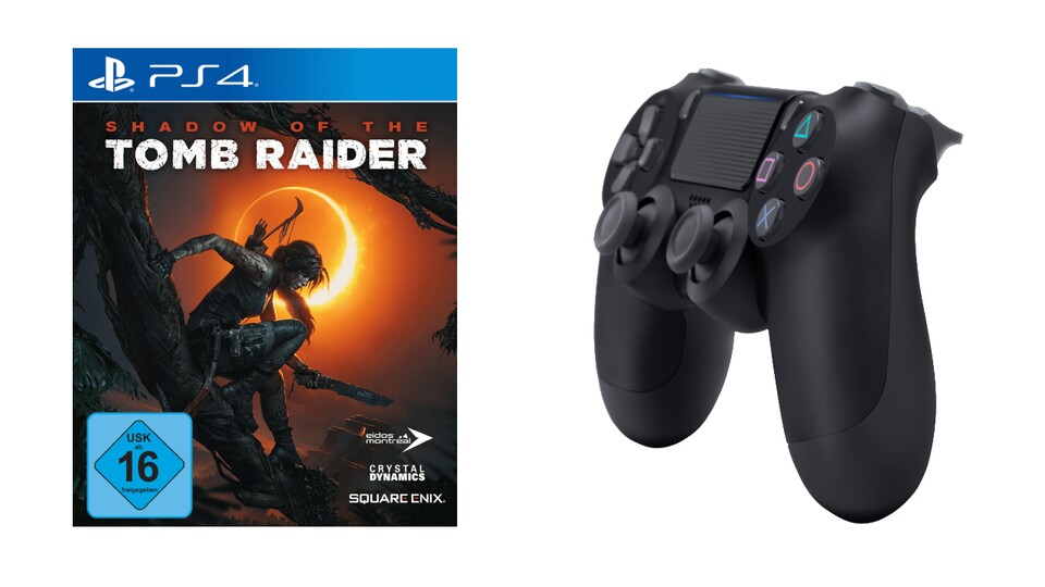 Für Gamer fraglos das Highlight des heutigen Gönn-Dir-Dienstags bei MediaMarkt: Das Bundle mit dem Dualshock 4 und Shadow of the Tomb Raider.