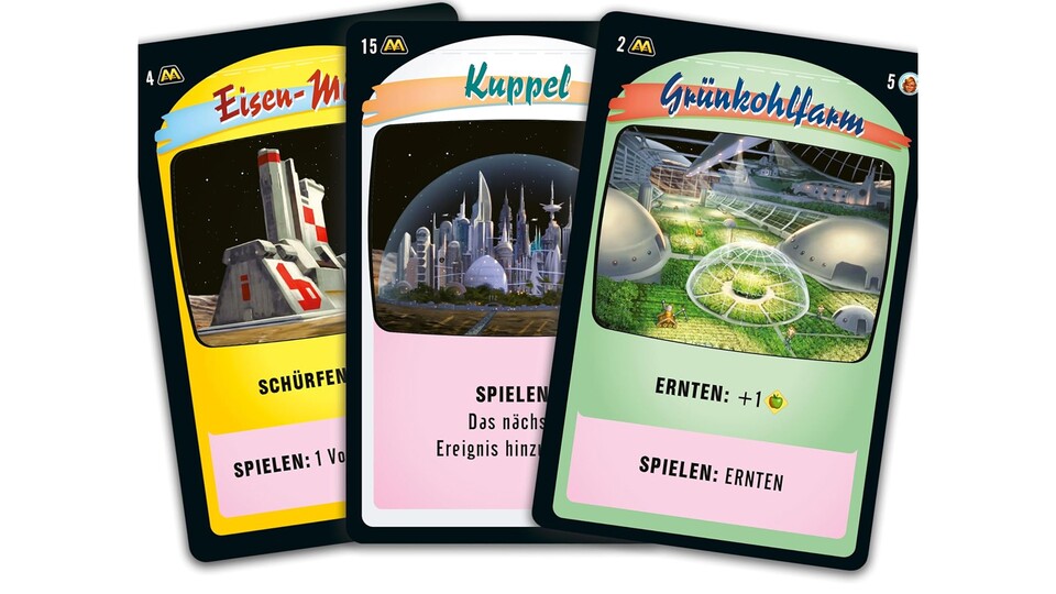 Mit diesen Karten erweitert ihr eure Mondkolonie.