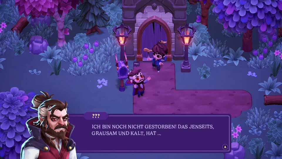 Obwohl Vampire ein fester Teil der Spielwelt sind, muss hier niemand Blut trinken oder um Einlass bitten – sehr schade.