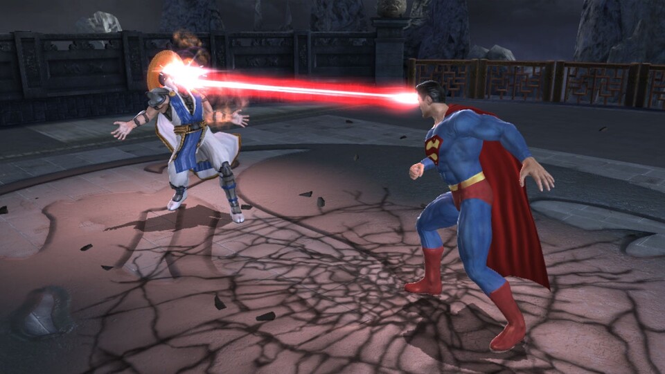 In Mortal Kombat vs DC Universe kämpft auch Superman mit.