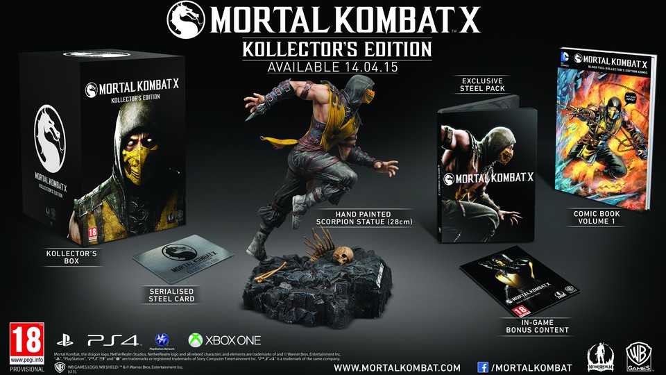 Das sind die Inhalte der Kollector's Edition von Mortal Kombat X.