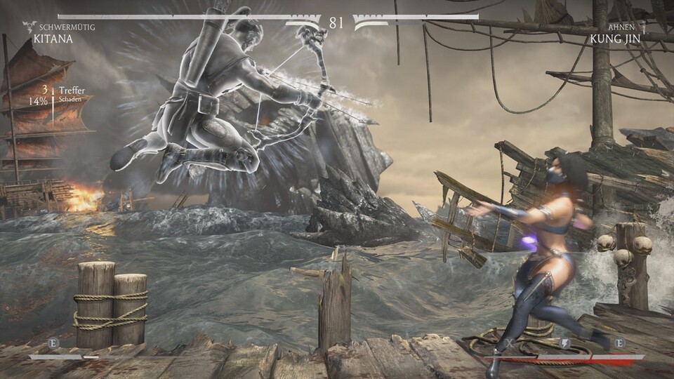 Neuer PlayStation-4-Spiele wie Mortal Kombat X haben keine Probleme mit der anisotropen Filterung.