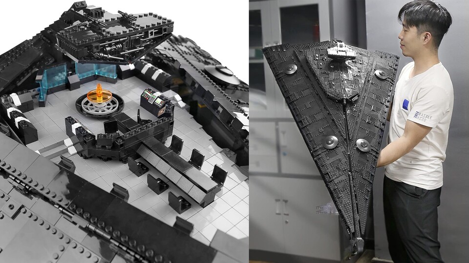 Dieses Set ist wirklich gigantisch - und sogar das Innenleben des Sternenzerstörers ist ausgebaut! Das ist absolut genial!