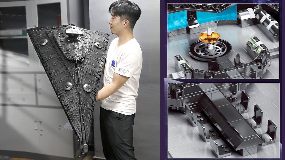 Die beachtliche Größe wird begleitet von einem detaillierten Innenleben mit Brücke und Sitzgelegenheiten – besser als so mancher Bahnhof.