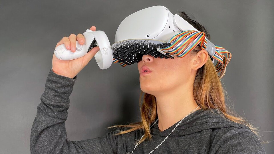 Pfui Spinne! Der VR-Prototyp Mouth Haptics kann euch alles mögliche am Mund fühlen lassen.