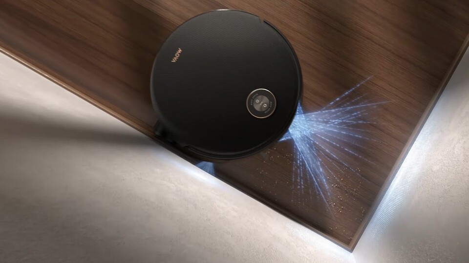 Dank seiner ausfahrbaren Wischwalze kommt der Z60 auch an jede Kante richtig gut ran!