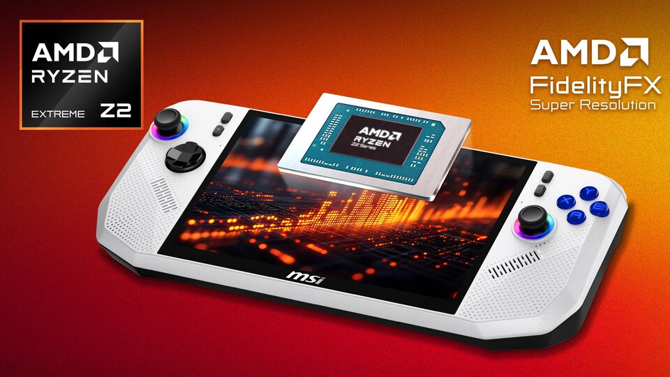 Der AMD Z2 Extreme Prozessor sorgt für eine gute Gaming-Performance.
