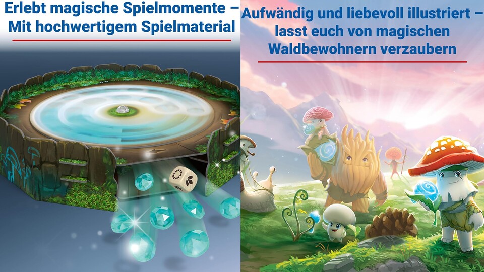 Mycelia: Im Tal der Tausend Tropfen wirkt auf den ersten Blick wie ein niedliches Spiel für Kinder - dieses Tabletop hat es aber in sich!