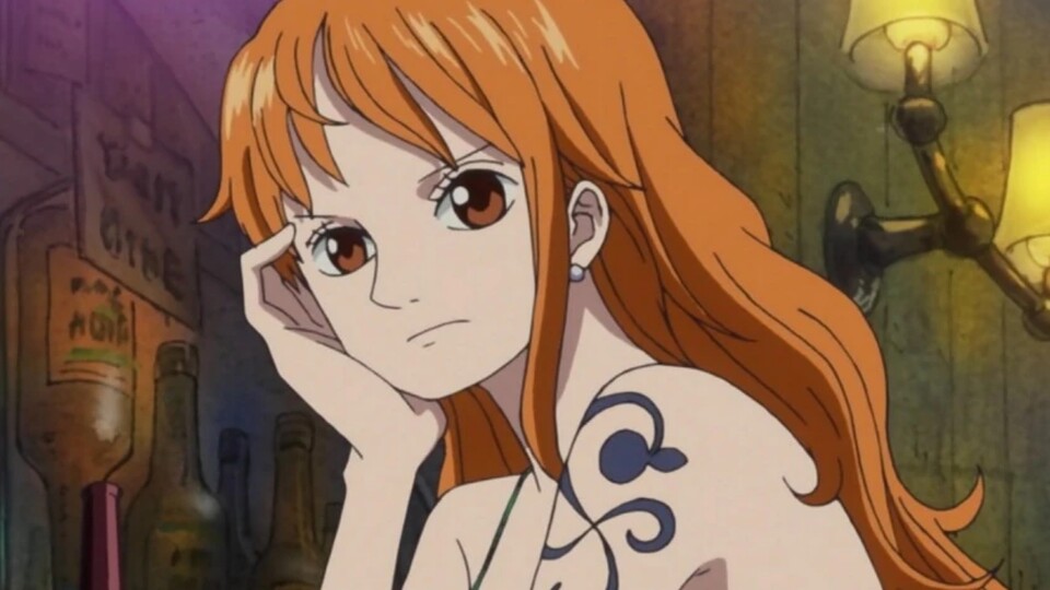 Nami in einer Bar. © Toei AnimationEiichiro Oda