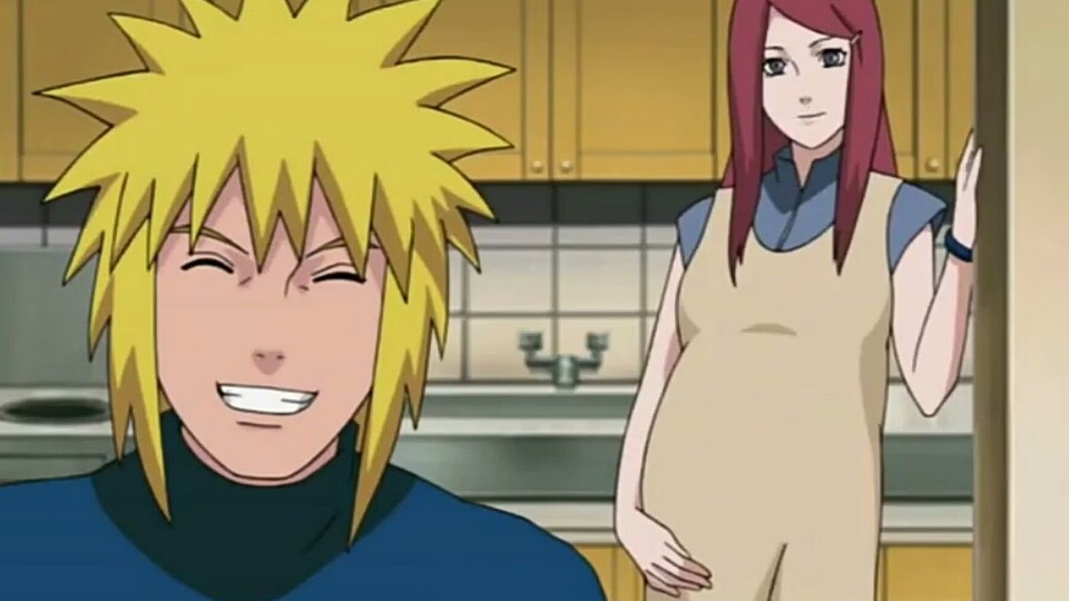 Minato ist überglücklich und Kushina ist schwanger mit Naruto. (Bild: © Pierrot)