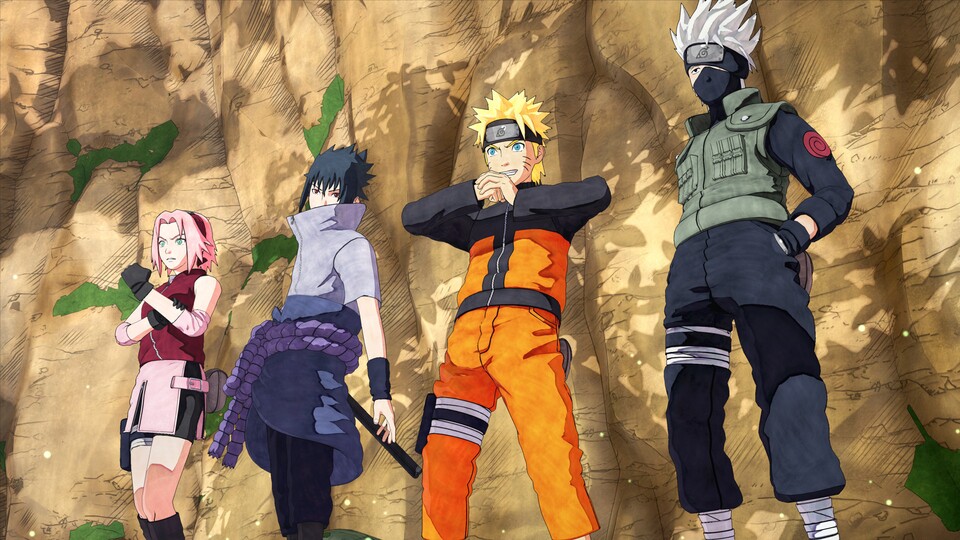 Team 7 im Spiel Naruto to Boruto: Shinobi Striker. Von welchen Schauspieler*innen sie wohl verkörpert werden?