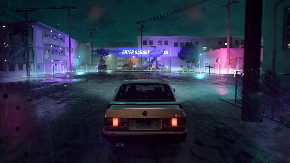 Nostalgie: Bei Nacht werden Orte wie die Garage oder Tuning-Händler durch ihre farbigen Leuchten erkennbar - wie in Underground 2.