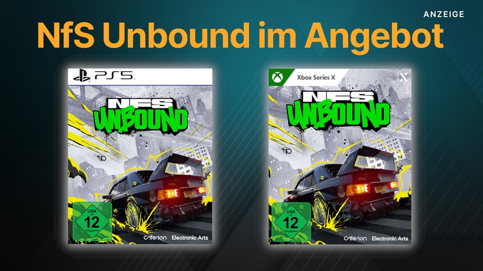 Den gerade erst erschienenen Rennspielhit Need for Speed Unbound gibt es schon jetzt stark reduziert für PS5 und Xbox Series X.