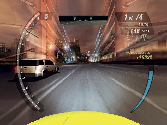 In den Drag-Rennen ist der Nitro-Boost eure entscheidende Waffe: Zündet ihr den Zusatzschub, geratet ihr in einen wahren Geschwindigkeitsrausch. Screen: Xbox