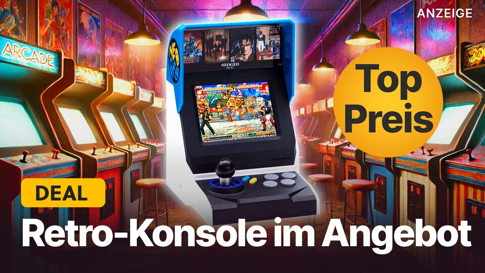 Diese Retro-Konsole liefert euch das Arcade-Spielgefühl der 90er im handlichen Format.