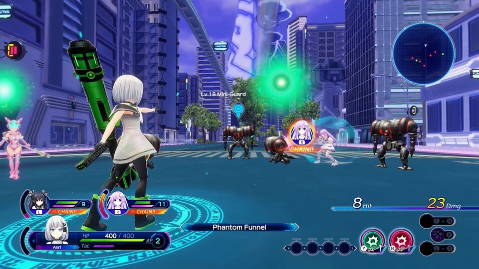 Neptunia: Sisters VS Sisters bietet mehr Action als die meisten anderen Teile der Reihe, RPG-Mechaniken und eine spannende Story soll es aber auch geben.