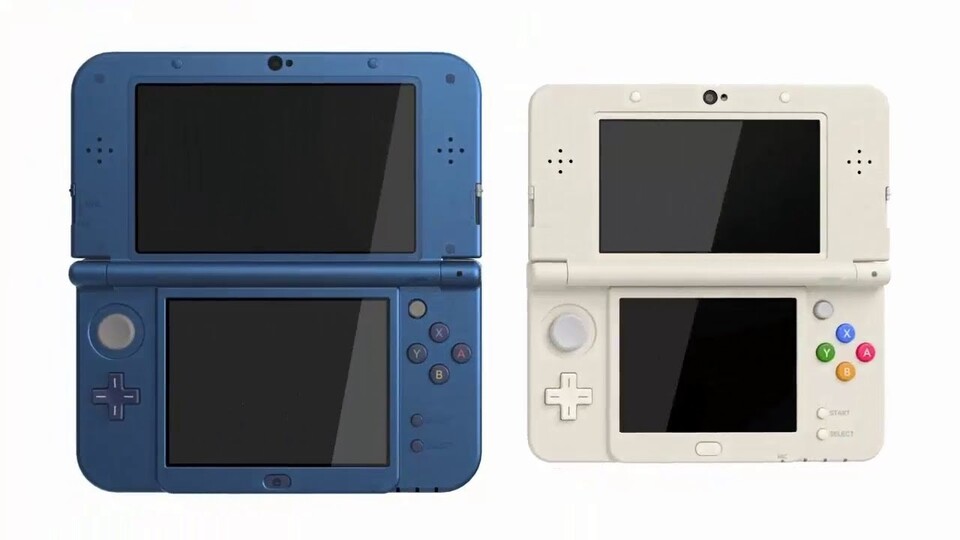 Die zwei neuen Nintendo 3DS im Größenvergleich.